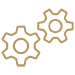 Gold Gears Icon