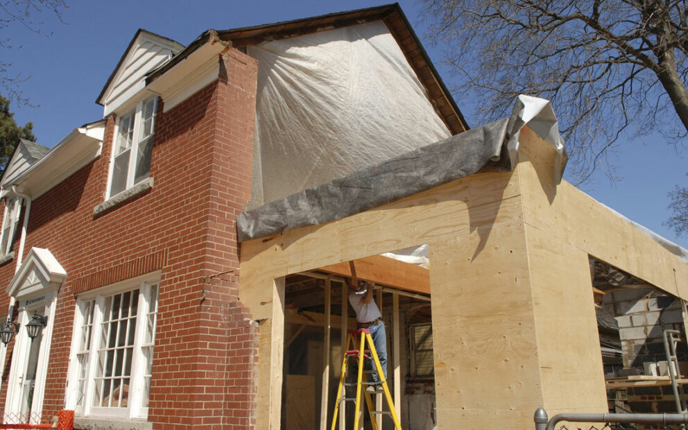 Addition on exisiting home in process of being build