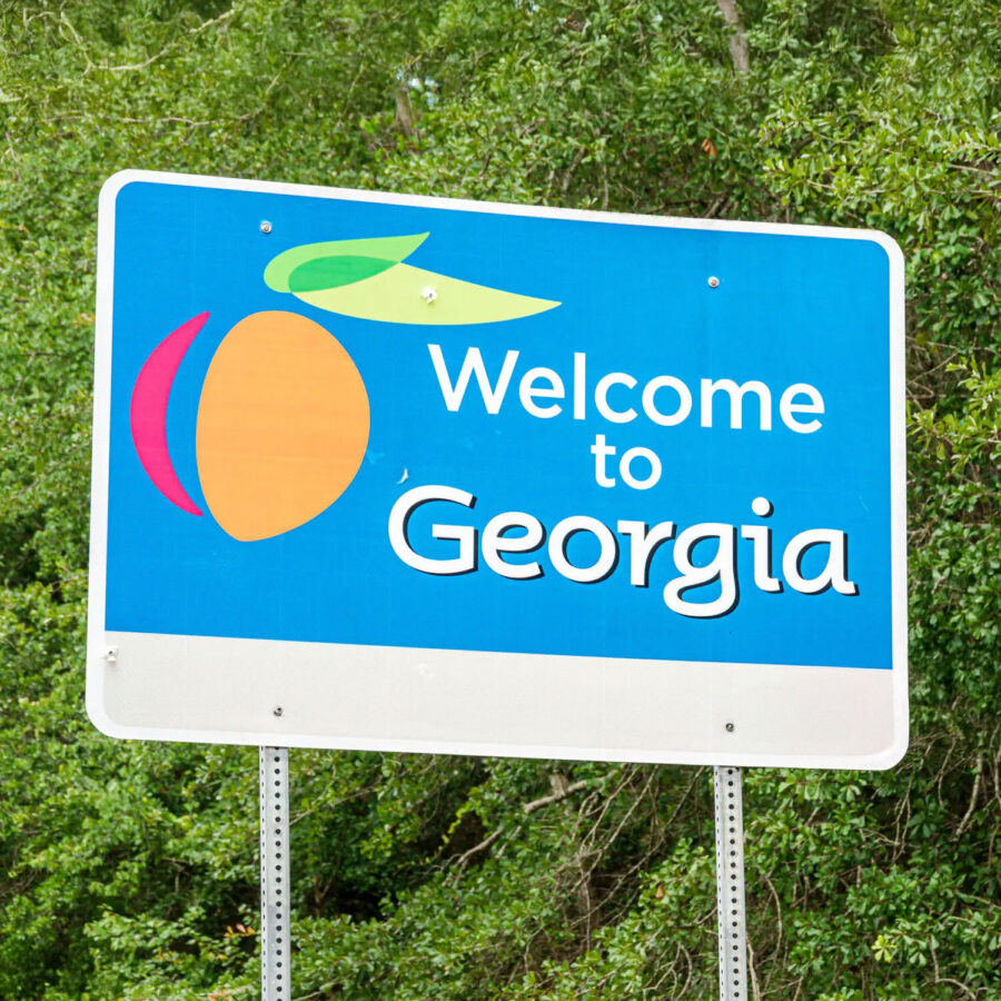 Georgia road sign