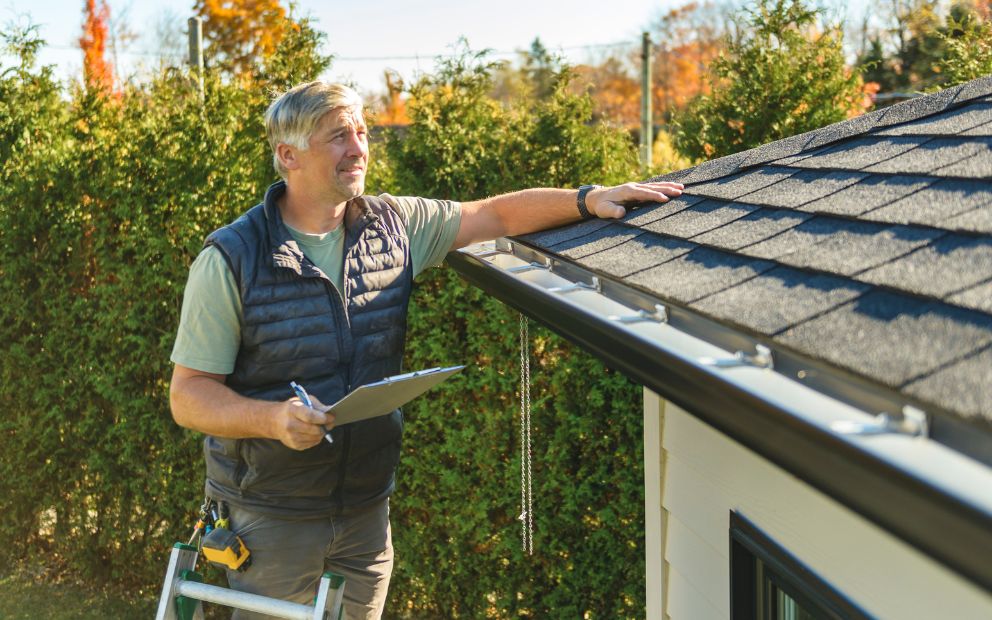 Older man reviewing outside a home for a usda appraisal vs home inspection